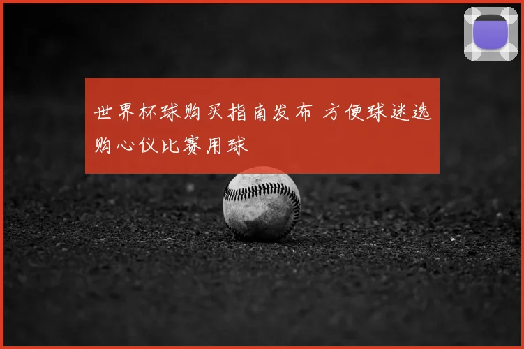 世界杯球购买指南发布 方便球迷选购心仪比赛用球